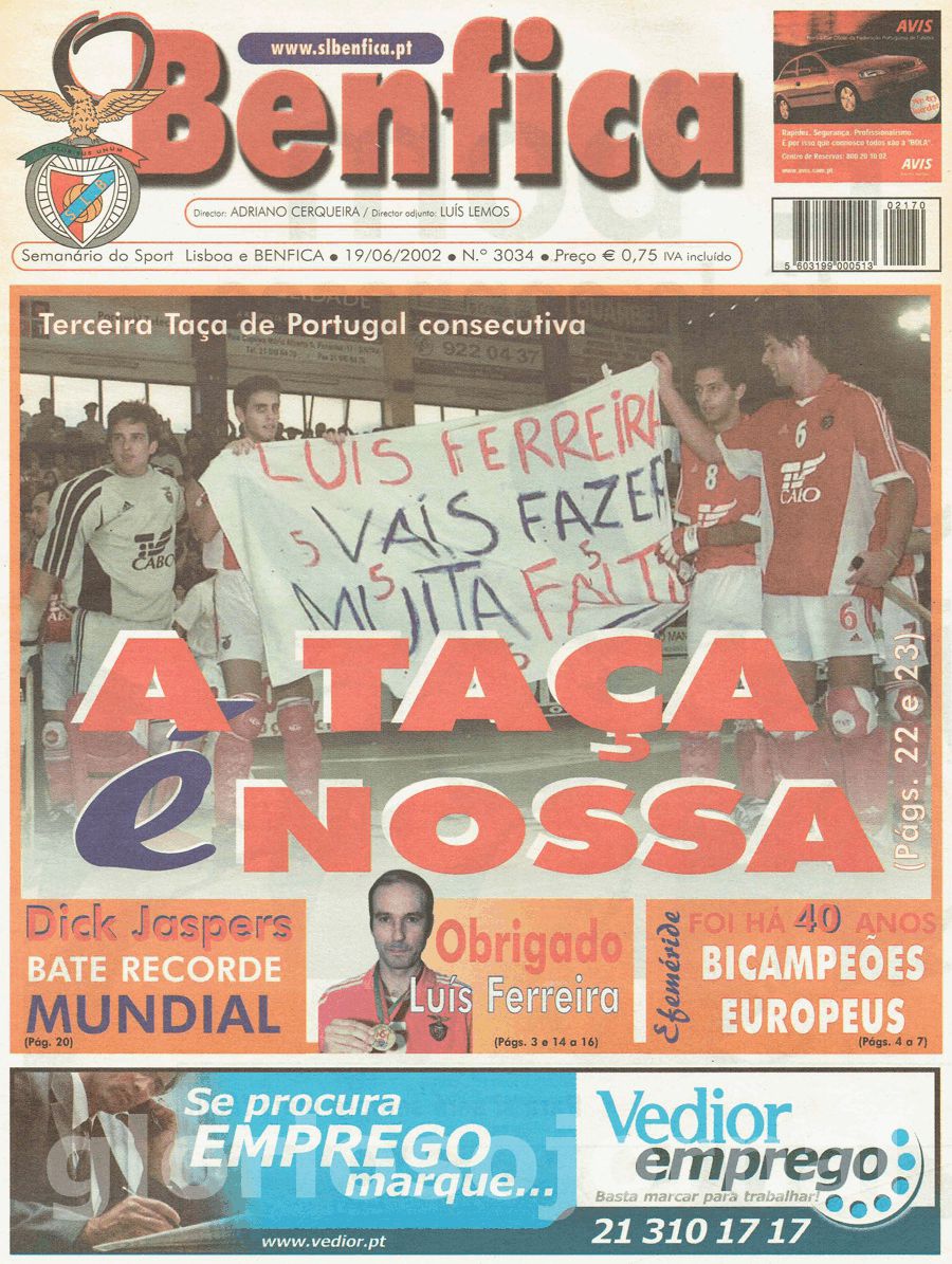 jornal o benfica 3034 2002-06-19